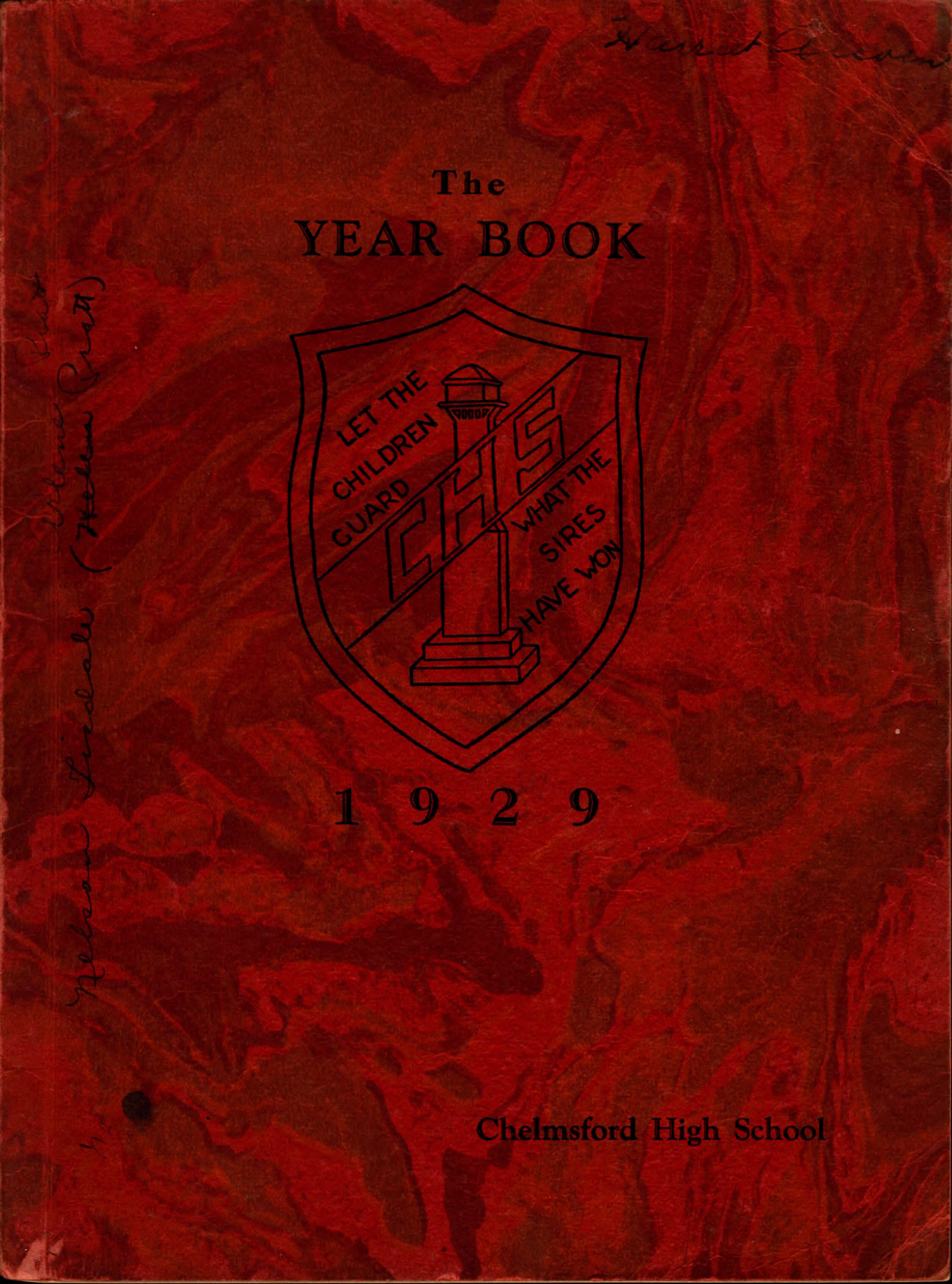 1929 Chelmsford High Yearbook 1